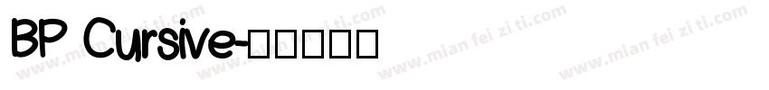 BP Cursive字体转换